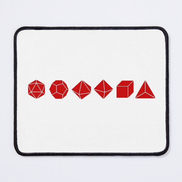 Item preview,  Dungeons and Dragons dice set horizontal in Red designed and sold by QB-Designs.