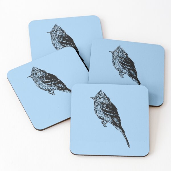 Item preview, Tufted Flycatcher Black Design  designed and sold by designsasstultd.