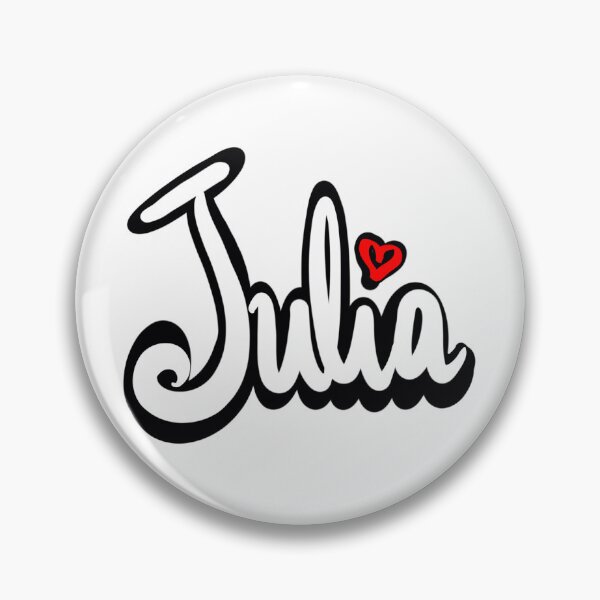 Item preview, Julia name in white Top 10 best personalized gifts for girls and women named Julia designed and sold by Artonmytee.