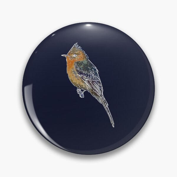 Item preview, Tufted Flycatcher White Alternate Design  designed and sold by designsasstultd.