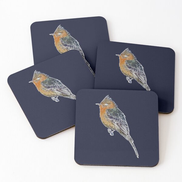Item preview, Tufted Flycatcher White Alternate Design  designed and sold by designsasstultd.