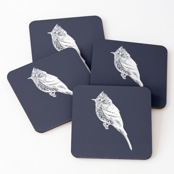 Item preview, Tufted Flycatcher White Design  designed and sold by designsasstultd.