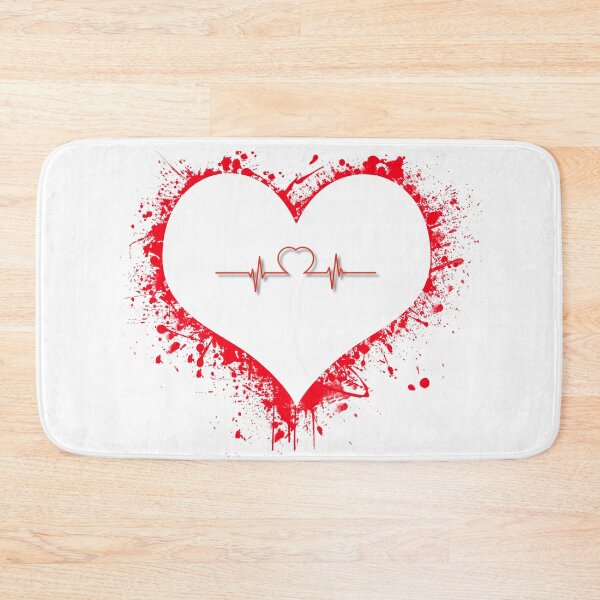 Item preview, Splashing Heart Logo with Heartbeat – Emotional and Dynamic Design designed and sold by Mim's création .