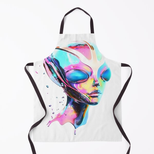 Item preview, Glamorous Galaxy Muse – Iridescent Alien Art designed and sold by AI-Only Creations.