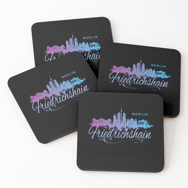 Item preview, Watercolor Berlin skyline with Friedrichshain lettering designed and sold by Ecmoprints.
