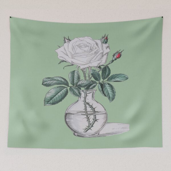 Item preview, Home Decor: Flower Drawing designed and sold by M&M Lifestyle Hub.