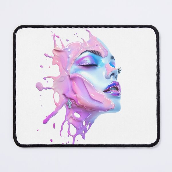 Item preview, Galactic Glamour – Feminine Rebel in Liquid Color designed and sold by AI-Only Creations.