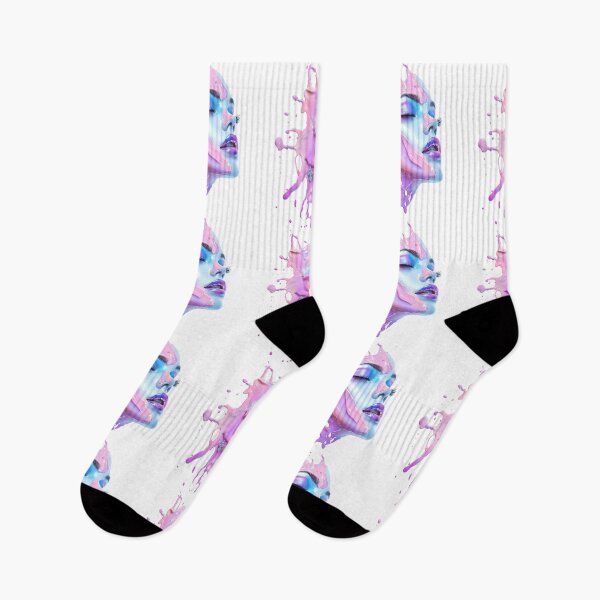 Item preview, Galactic Glamour – Feminine Rebel in Liquid Color designed and sold by AI-Only Creations.