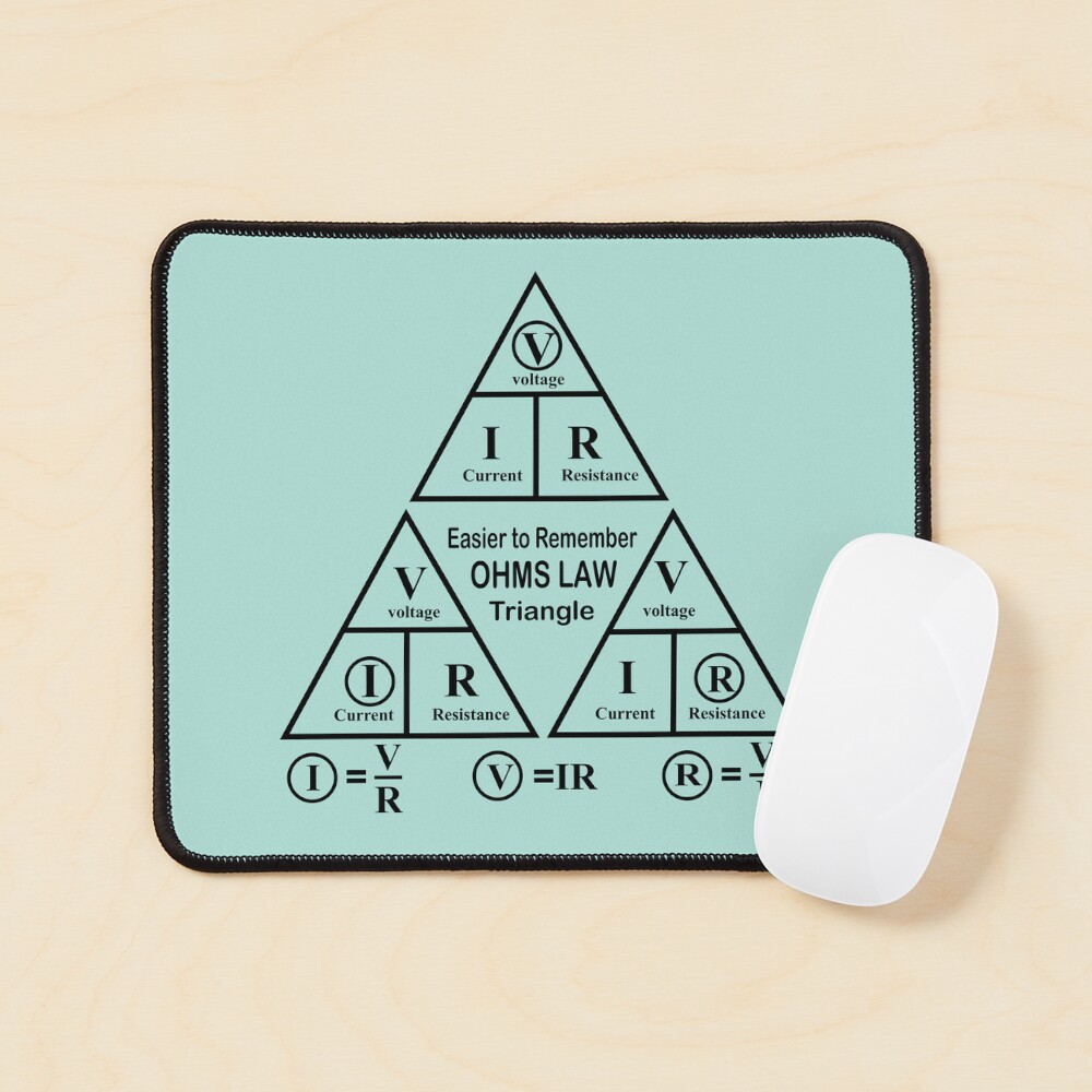 "Ohms Law formula Triangle Sticker- easy way to remember ohm's law for ...