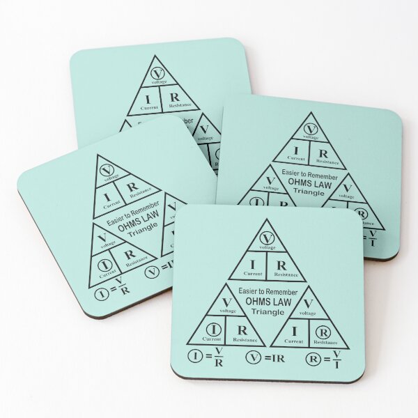 Item preview, Ohms Law formula Triangle Sticker- easy way to remember ohm's law for Electrical engineering & physics students Electricians  designed and sold by Science Engineering Gifts.