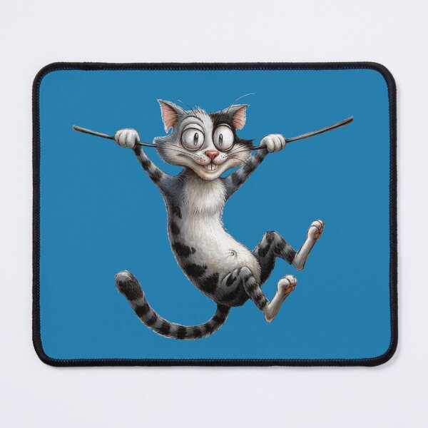Item preview, Clinging Cat – Funny Art designed and sold by NiRia Spot.