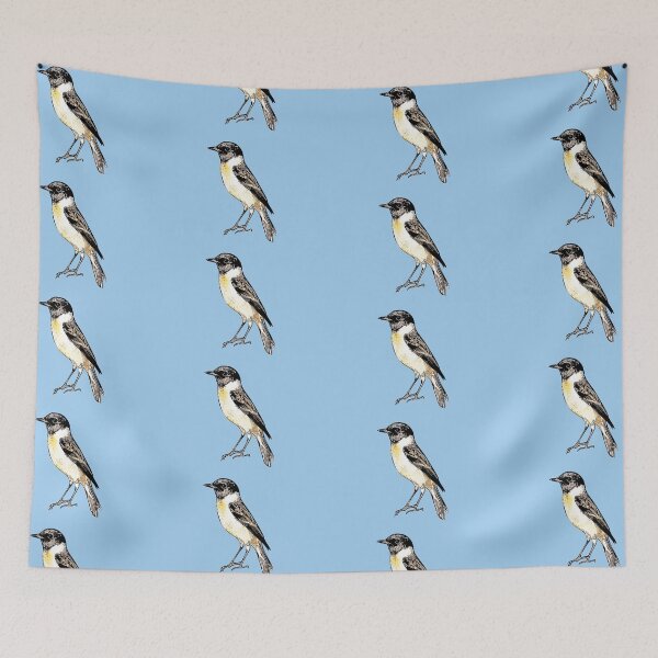 Item preview, Amur Stonechat Black Alternate Design  designed and sold by designsasstultd.