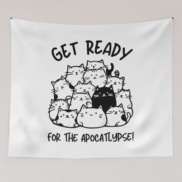 Item preview, Get Ready For The Apocatlypse! Funny Cat Lover Idea, Cat Mama, I love Cats designed and sold by KlaraMacinka.