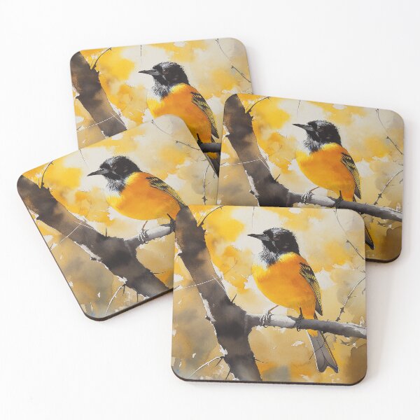 Item preview, Male Baltimore Oriole in Tree designed and sold by laurashawart.