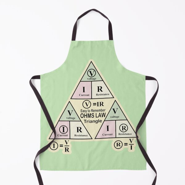 Item preview, Easy to memorize Electrical ohm's law Triangle sticker for Electricians and Electrical Engineering Students and Physics Students  designed and sold by Science Engineering Gifts.