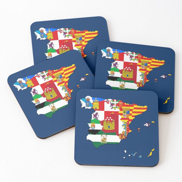 Item preview, Spanish Autonomous Communities Flags Map, Spain Flagmap designed and sold by Celticana.
