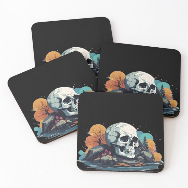 Item preview, Skull On A Rock designed and sold by Daemolitia Designs.