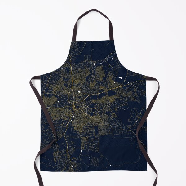 Item preview, Lusaka City Map of Zambia - Gold Art Deco designed and sold by deMAP.