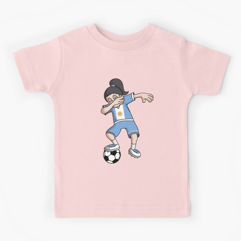 Dabbing Argentina, Soccer Girl 2018 Football Jersey Baby Bodysuit