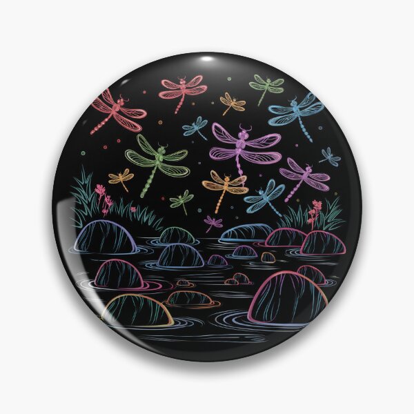 Item preview, Colorful dragonflies designed and sold by MadCatPrints.