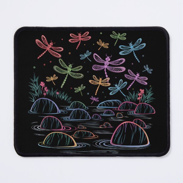 Item preview, Colorful dragonflies designed and sold by MadCatPrints.