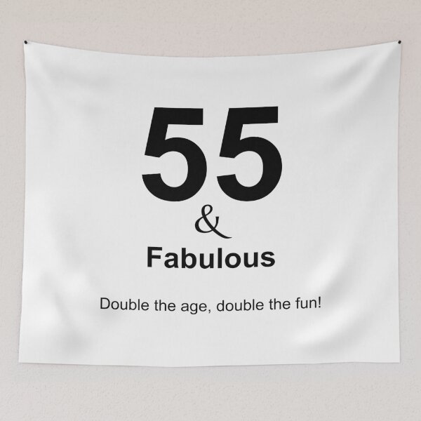 Item preview, 55 & Fabulous, Unique designed and sold by villacreativa.