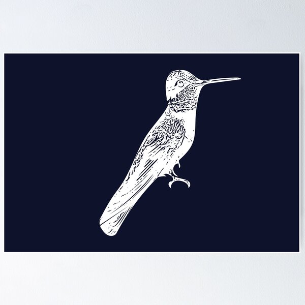 Item preview, Rivoli's Hummingbird White Design  designed and sold by designsasstultd.