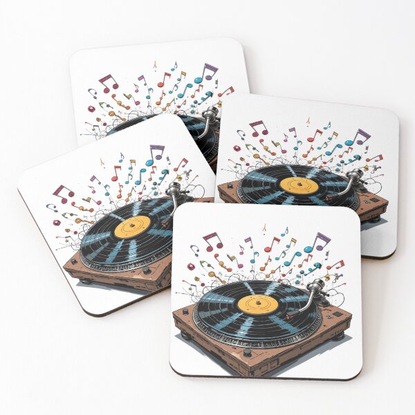 Item preview, disco de vinilo girando en un tocadiscos designed and sold by Nimkaew.