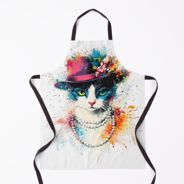 Item preview, The Glamour Gaze – Cat with Two-Tone Eyes designed and sold by AI-Only Creations.