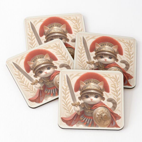 Item preview, Roman Warrior Cat – Brave & Adorable Legionnaire designed and sold by Windy-market.