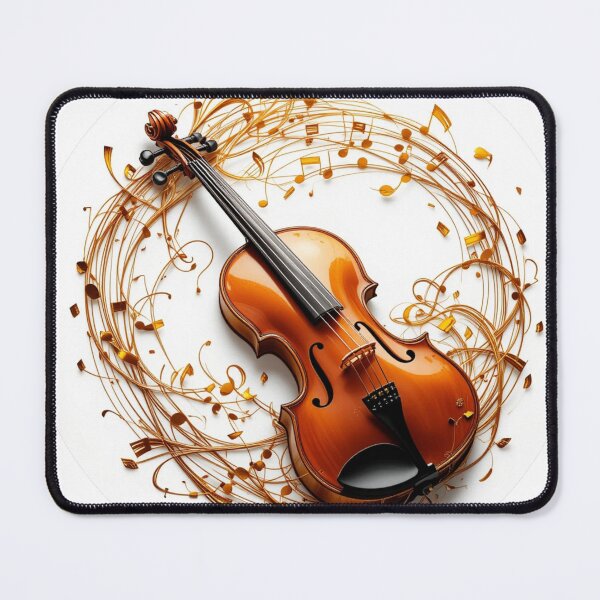 Item preview, classical violin with elegant golden musical notes swirling around designed and sold by Nimkaew.