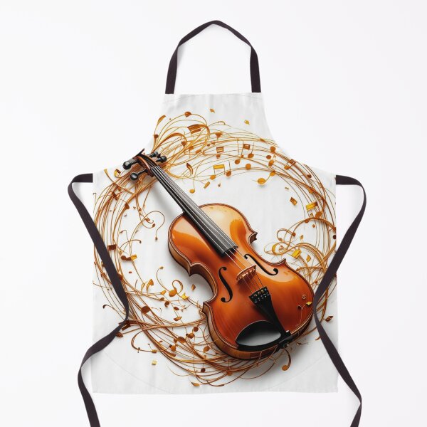 Item preview, classical violin with elegant golden musical notes swirling around designed and sold by Nimkaew.