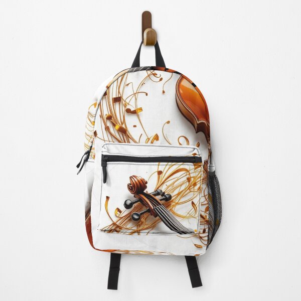Item preview, classical violin with elegant golden musical notes swirling around designed and sold by Nimkaew.