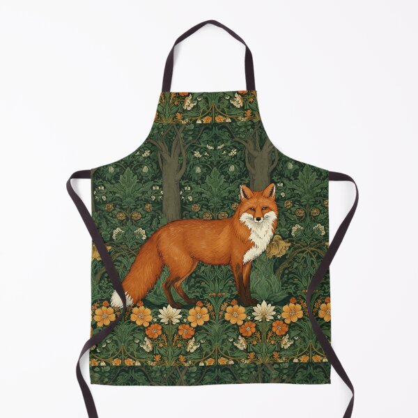Item preview, Vintage Jungle Fox – William Morris Style Botanical designed and sold by svarupa.