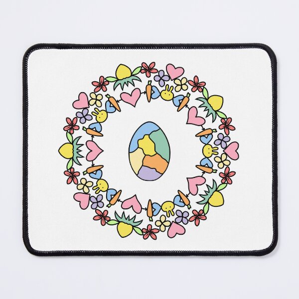 Artikelvorschau, Osterhase und Blumen in Pastellfarben entworfen und verkauft von wawaart.