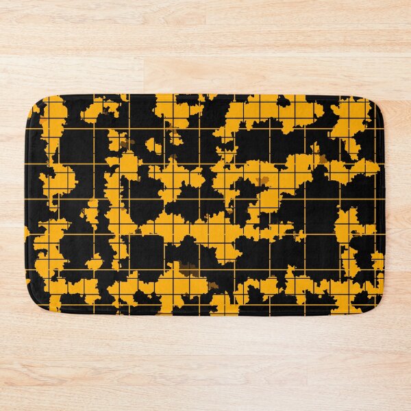 Item preview, Yellow Black Irregular Abstract Pattern Design  designed and sold by PatternTitan.