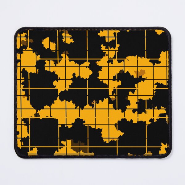 Item preview, Yellow Black Irregular Abstract Pattern Design  designed and sold by PatternTitan.