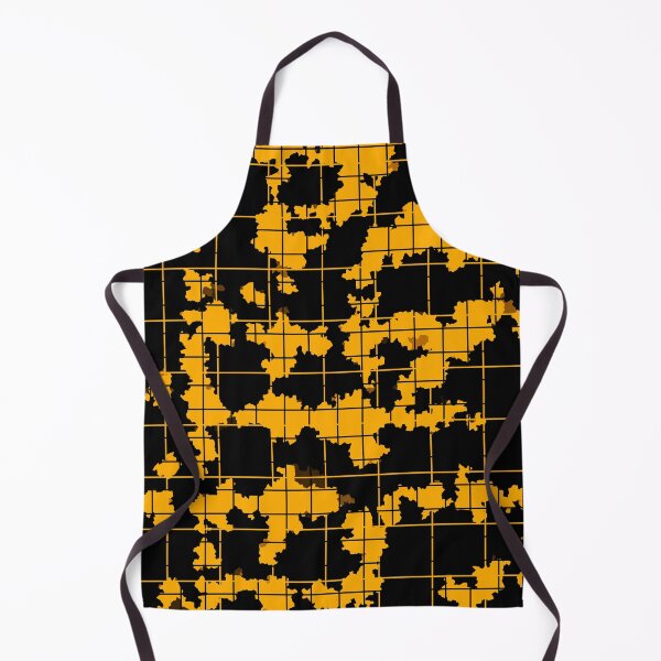 Item preview, Yellow Black Irregular Abstract Pattern Design  designed and sold by PatternTitan.