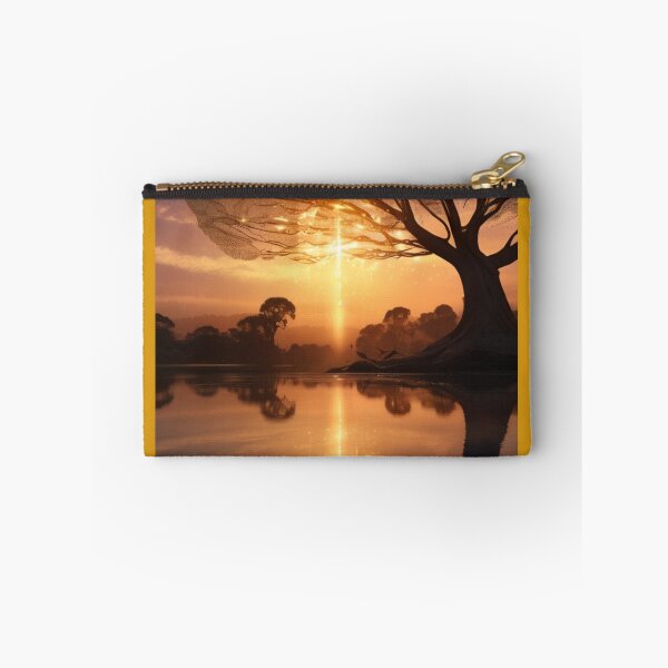 Item preview, Majestic Reflection of the Tree of Light in the Glow of the Setting Sun designed and sold by KilianSzmid.