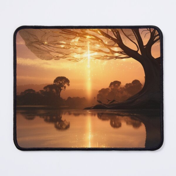 Item preview, Majestic Reflection of the Tree of Light in the Glow of the Setting Sun designed and sold by KilianSzmid.