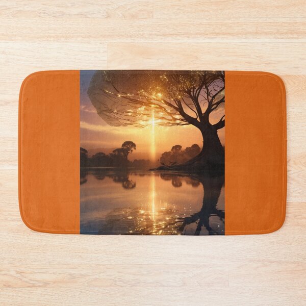 Item preview, Majestic Reflection of the Tree of Light in the Glow of the Setting Sun designed and sold by KilianSzmid.