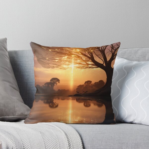 Item preview, Majestic Reflection of the Tree of Light in the Glow of the Setting Sun designed and sold by KilianSzmid.