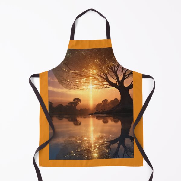 Item preview, Majestic Reflection of the Tree of Light in the Glow of the Setting Sun designed and sold by KilianSzmid.
