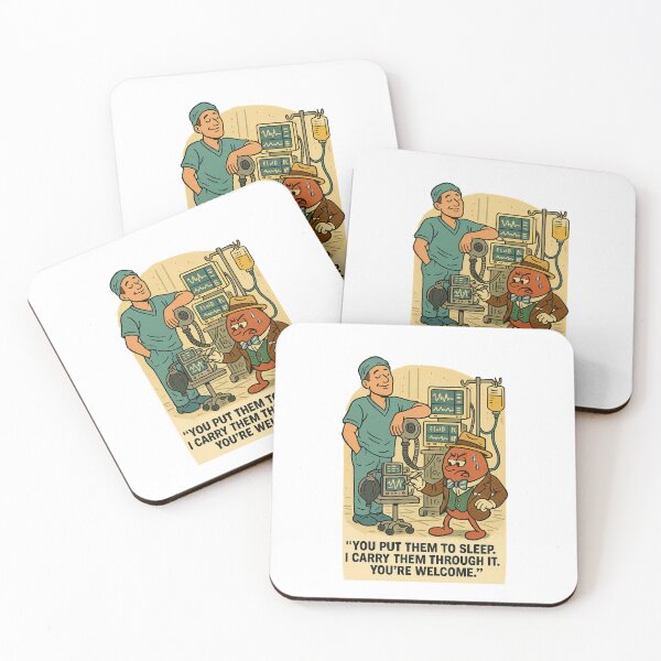 Item preview, Kidney vs Anaesthesia | Retro Operating Room | Sarcastic Medical Cartoon  designed and sold by Sabbara.