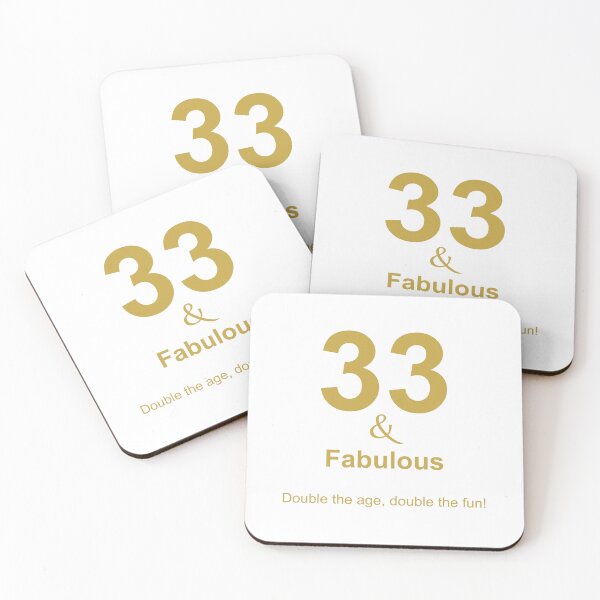 Item preview, 33 & Fabulous, Unique designed and sold by villacreativa.