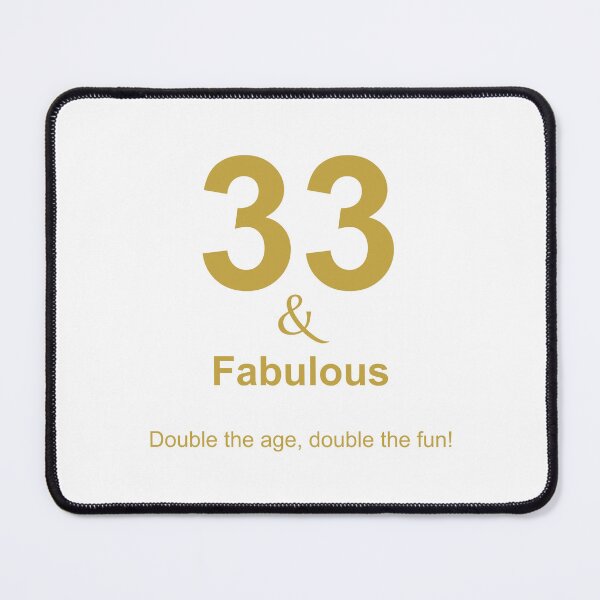 Item preview, 33 & Fabulous, Unique designed and sold by villacreativa.