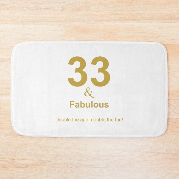 Item preview, 33 & Fabulous, Unique designed and sold by villacreativa.