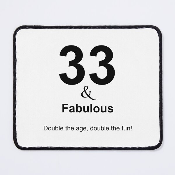 Item preview, 33 & Fabulous, Unique designed and sold by villacreativa.
