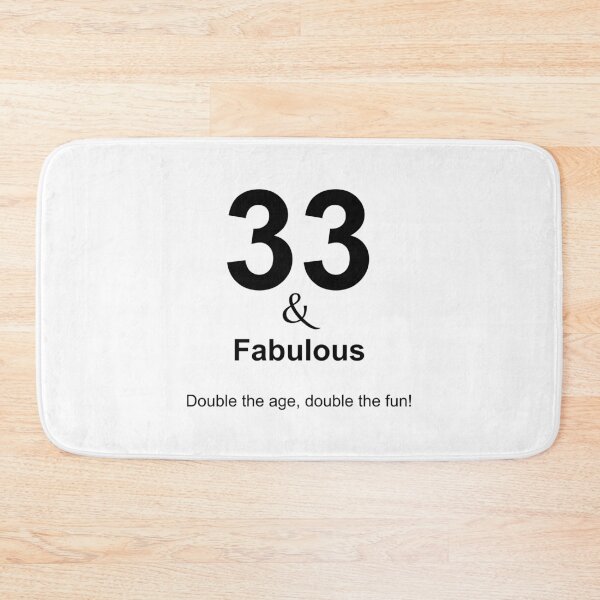 Item preview, 33 & Fabulous, Unique designed and sold by villacreativa.