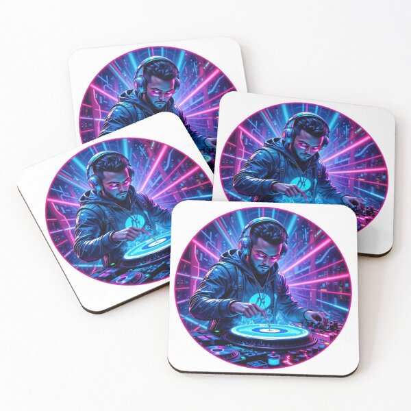 Item preview,  futuristic DJ wearing high-tech headphones designed and sold by Nimkaew.